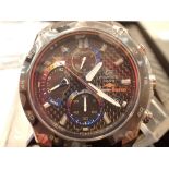 Limited edition Boxed Casio Edifice Toro Rosso gents wristwatch with stand