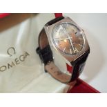 Boxed Omega 1970s Geneve gents wristwatch with automatic movement