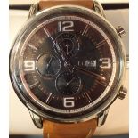 Boxed Tommy Hilfiger gents wristwatch on a leather strap CONDITION REPORT: This item