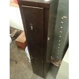 Modern gun cabinet with key for top lock only 26 x 24 x 128 cm H