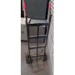 Heavy duty sack truck with solid wheels