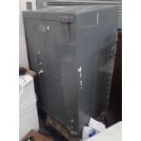 Large metal heavy safe with lockable drawer inners 72 x 66 x 120 cm H