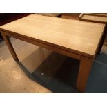 Large modern oak dining table size 160 x 86 cm