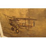 Framed print of a Sopwith Camel by Coulson 69 x 55 cm