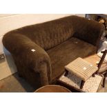 Mixed furniture including Edwardian two seater settee stools and chairs