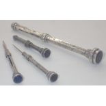 Victorian silver propelling pencil a fur