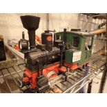 Red and green LGB 040 tank loco no 2