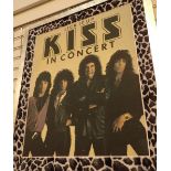 Framed KISS poster 96 x 60 cm