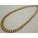 Heavy gold coloured chain CONDITION REPORT: Sprung loop catch L: 46 cm