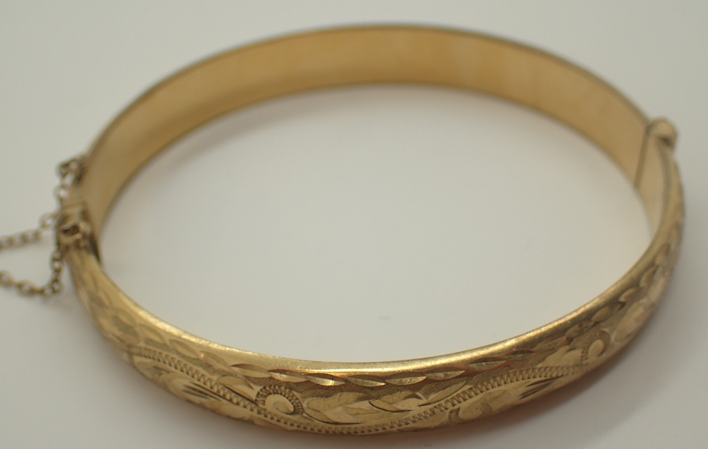 Vintage gold plated bangle 50 microns