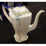 Shelley floral coffee pot CONDITION REPORT: Probable restoration to spout otherwise