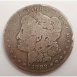 American 1882 Morgan Dollar