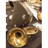 The model 21 French horn by Levingtons of London with carry case