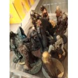 Twelve Lord of the Rings lead figurines