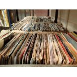 Four boxes of mixed single records