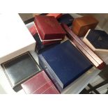 Box of mixed wristwatch boxes