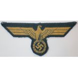 Green and Gold nazi cloth badge