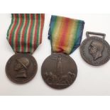 Three WWI medals to Sgt Arturo Giacomo Camozzi Italian Artillery ( Alps posting )