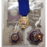 Three silver Masonic medals to include Royal Buffaloes and Roll of Honor