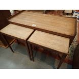 Nest of two small under one long Danish Jason Design tables