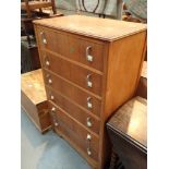 Chest of six Art Deco style drawers 120 cm