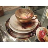 Royal Worcester Stinton Cattle saucer A/