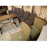 Eight upholstered pub chairs (6+2)