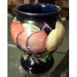 Small Moorcroft Wisteria Plums vase H: 8