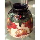 Moorcroft Anna Lily vase H: 8 cm