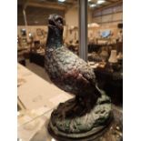 French cold painted red grouse bronze sc