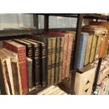 Four shelves of reference books