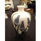 Moorcroft modern Muscari floral vase H: