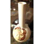 Small Moorcroft Leaves bud vase with pap