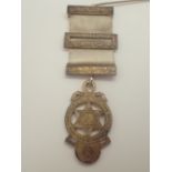 Silver gilt Masonic medal