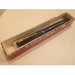 Boxed Swan fountain pen with 14ct gold n