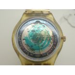 Vintage Swatch wristwatch on expanding s