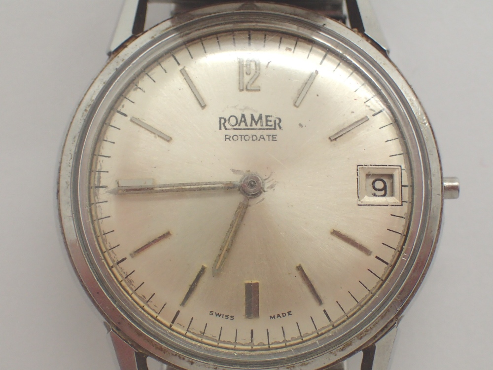 Gents stainless steel Roamer automatic wristwatch A/F CONDITION REPORT: This