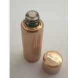 Gold plated Christian Dior perfume bottle 1/8 fl oz