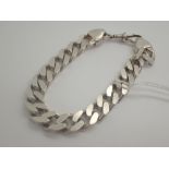 925 heavy silver link bracelet 40g