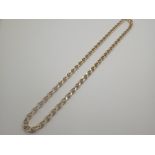 Gold plated stone set fancy chain