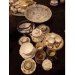Collection of mixed antique ceramics including Royal Doulton Wedgwood etc