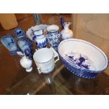 Delft and other blue and white decorated ceramics