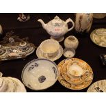 Collection of antique Oriental ceramics including ginger jar tea pot etc