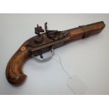 Reproduction flintlock pistol