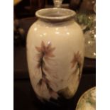 Large Moorcroft Cobridge floral vase H: 22 cm