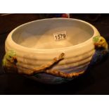 Large Clarice Cliff Budgie bowl D: 22 cm