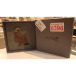 Boxed Lalique duck H: 6.
