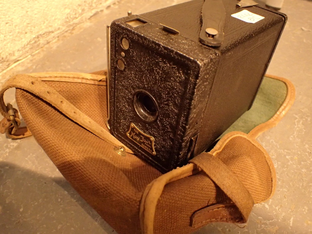 Mayfair box camera with original carry case