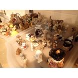 Assorted ceramic figurine collection to include Wade Hummel and Beswick animal figurines with