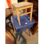 Childs blue desk and chair